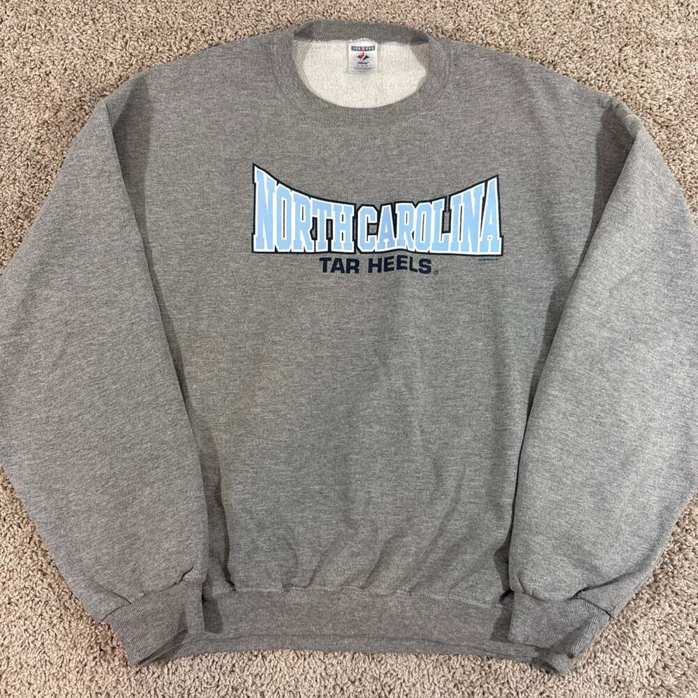 Vintage North Carolina Tar Heels Crewneck Sweatshirt Jerzees Mens XL NCAA UNC